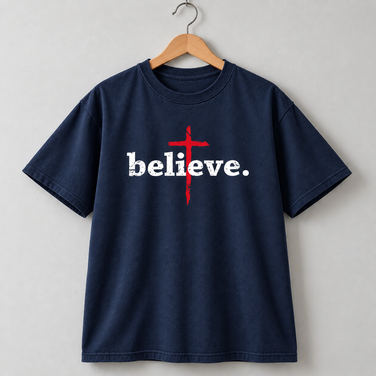 Jesus Faith Cross Christian T-Shirt Vintage Style