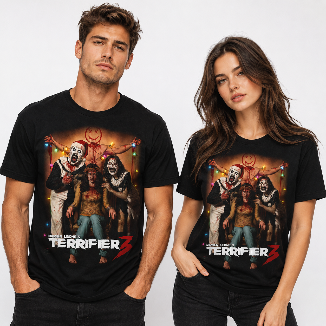 Terrifier 3 Art the Clown Horror Graphic T-Shirt