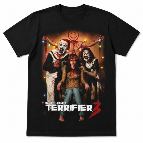 Terrifier 3 Art the Clown Horror Graphic T-Shirt