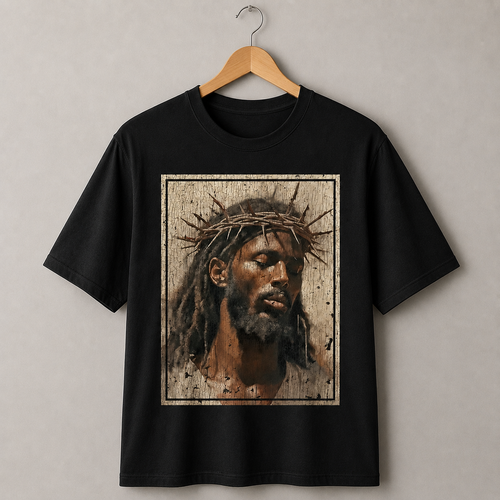 Jesus Crown of Thorns Graphic T-Shirt – Vintage Christian Faith Tee