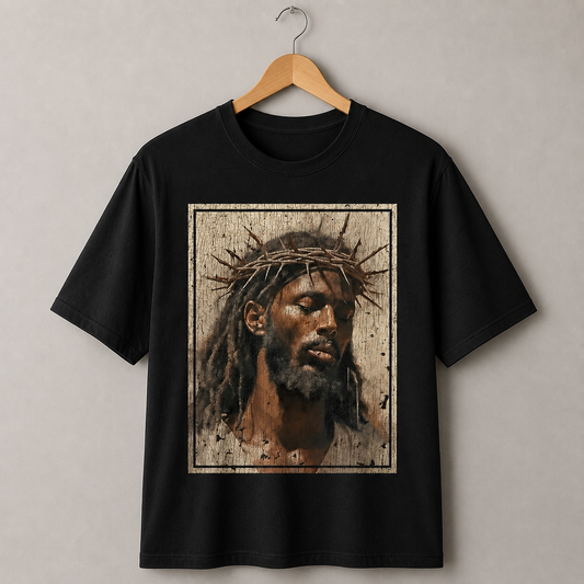 Jesus Crown of Thorns Graphic T-Shirt – Vintage Christian Faith Tee