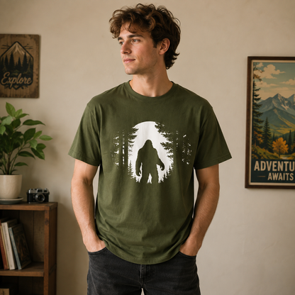 Bigfoot Forest Graphic T-Shirt