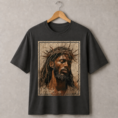 Jesus Crown of Thorns Graphic T-Shirt – Vintage Christian Faith Tee