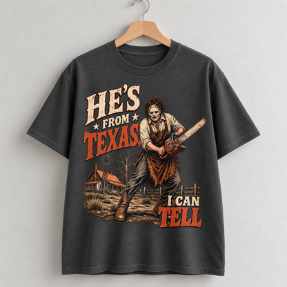Texas Chainsaw Horror Graphic T-Shirt Vintage Style