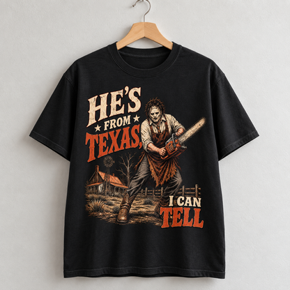 Texas Chainsaw Horror Graphic T-Shirt Vintage Style