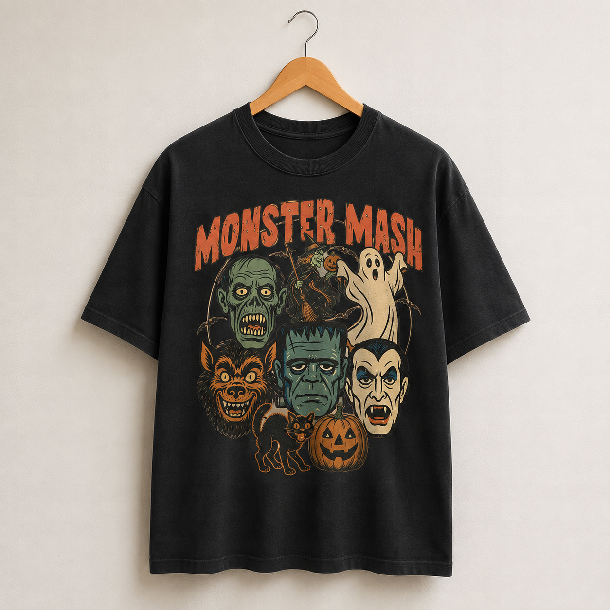 Retro Halloween Monster T-Shirt