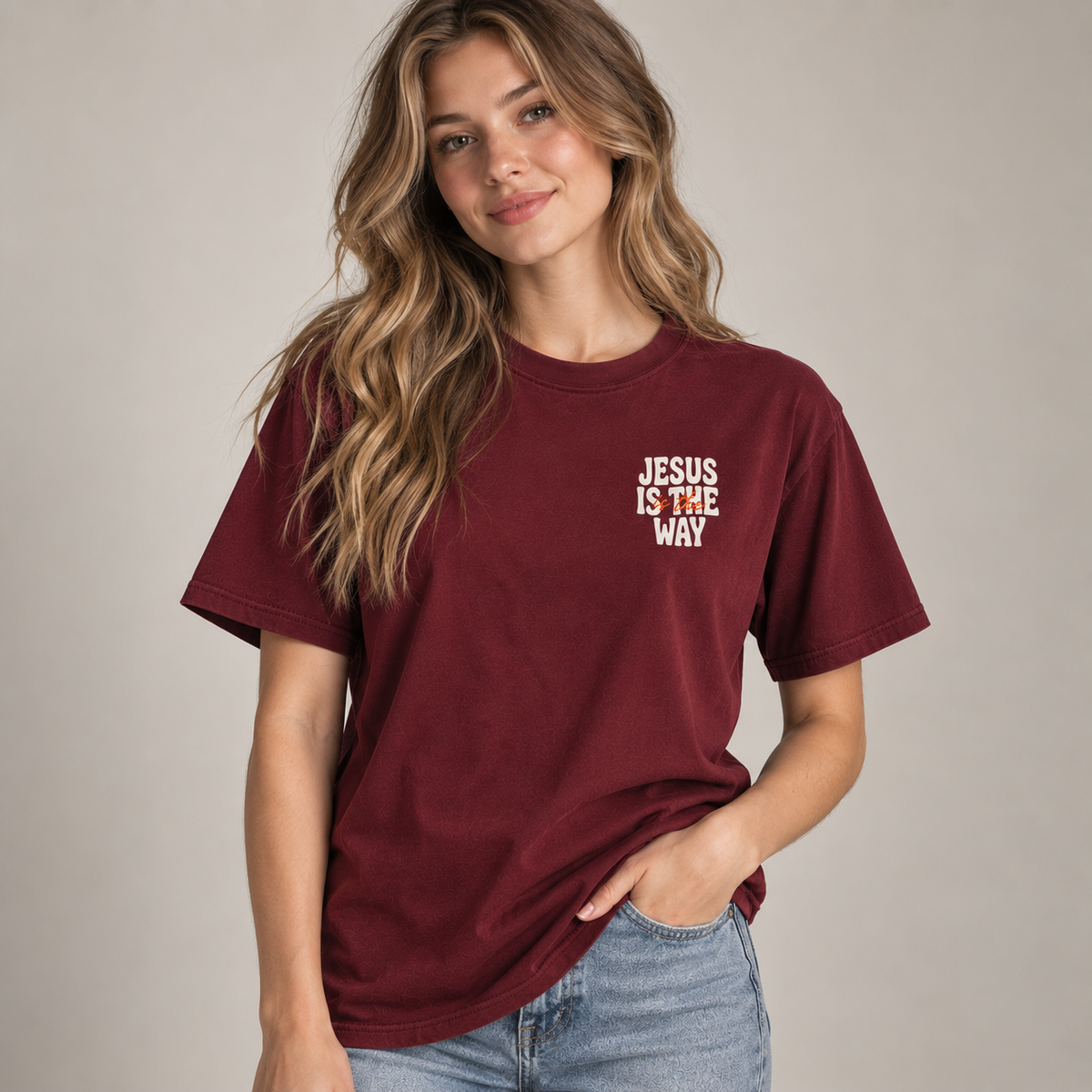 Jesus Is The Way Christian T-Shirt John 14:6 Faith Tee