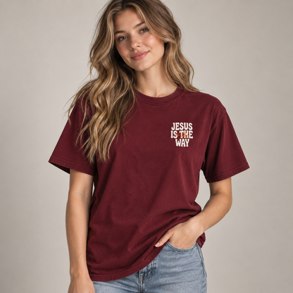 Jesus Is The Way Christian T-Shirt John 14:6 Faith Tee