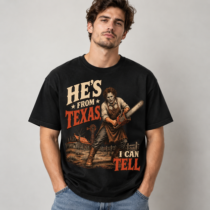 Texas Chainsaw Horror Graphic T-Shirt Vintage Style