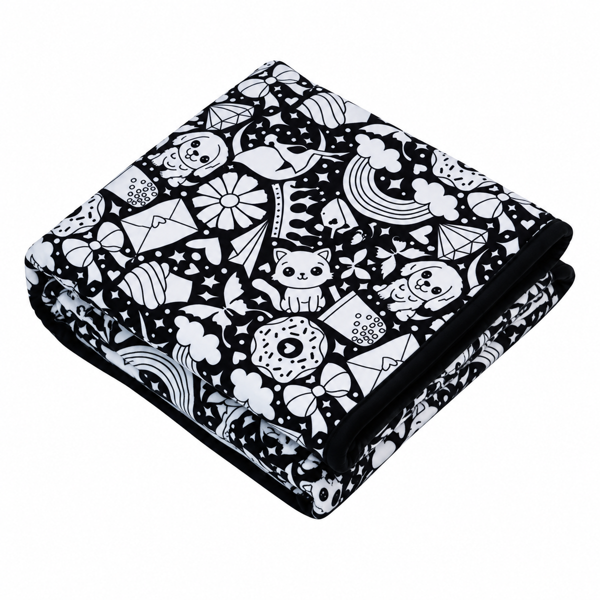 DIY Coloring Blanket with 24 Markers