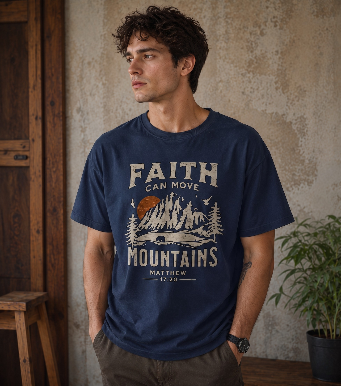 Faith Can Move Mountains Graphic T-Shirt