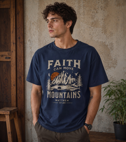 Faith Can Move Mountains Graphic T-Shirt