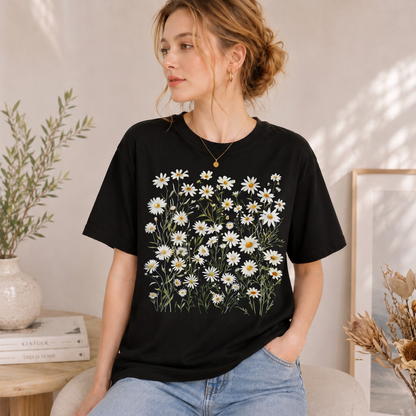 Daisy Flower Graphic T-Shirt