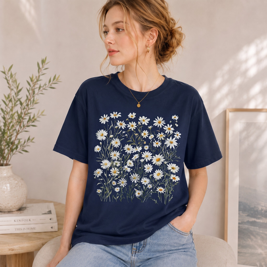 Daisy Flower Graphic T-Shirt