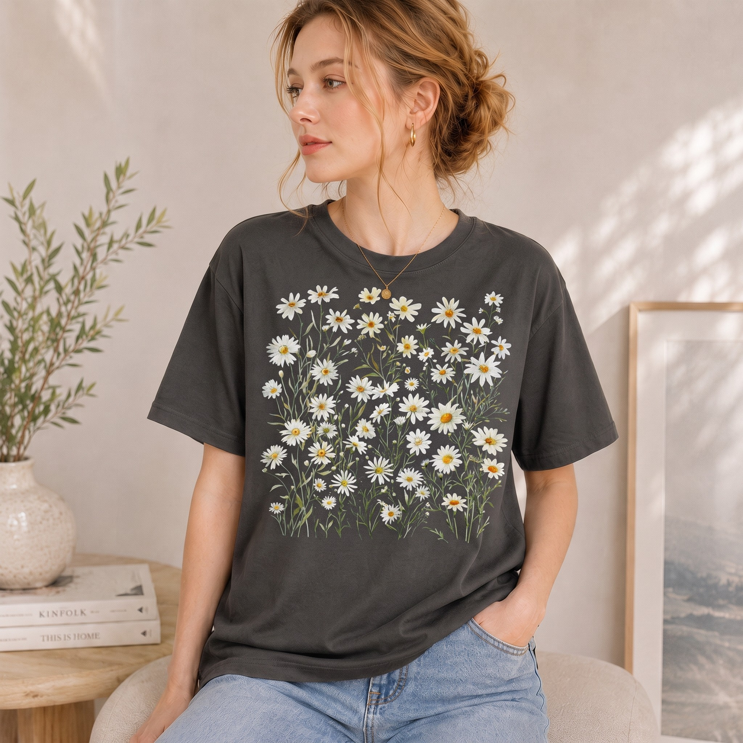 Daisy Flower Graphic T-Shirt