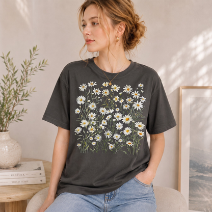 Daisy Flower Graphic T-Shirt