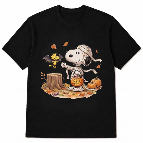 Snoopy Mummy Halloween T-Shirt, Cute Spooky Graphic Tee