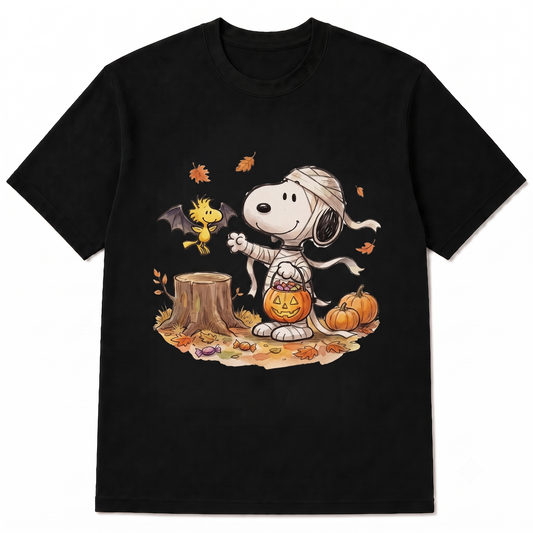 Snoopy Mummy Halloween T-Shirt, Cute Spooky Graphic Tee