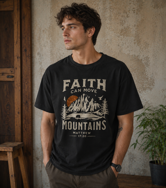 Faith Can Move Mountains Graphic T-Shirt