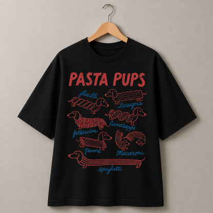 Dachshund Pasta Pups T-Shirt Funny Dog Lover Graphic