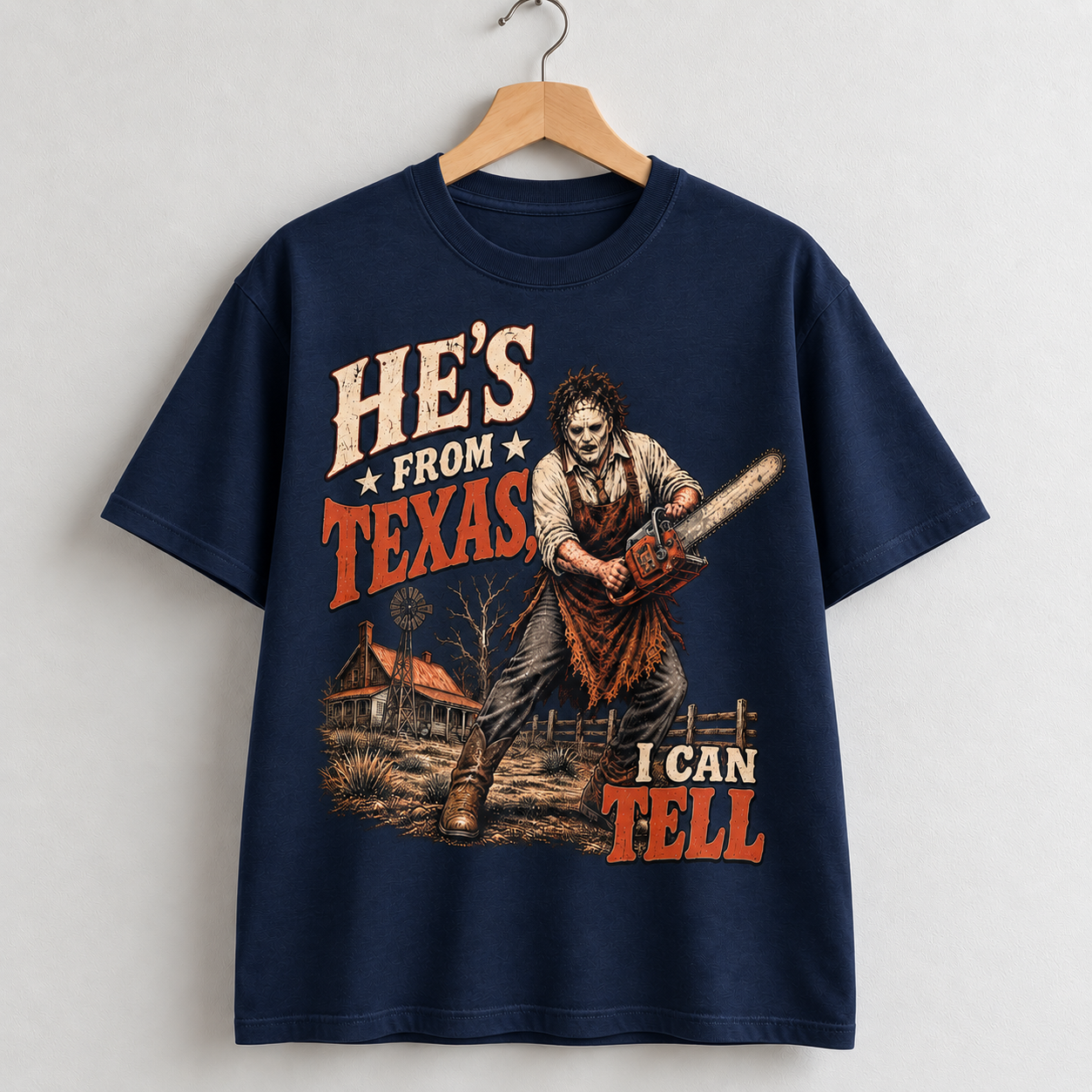 Texas Chainsaw Horror Graphic T-Shirt Vintage Style