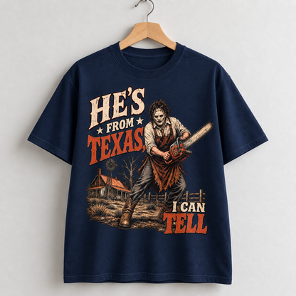 Texas Chainsaw Horror Graphic T-Shirt Vintage Style