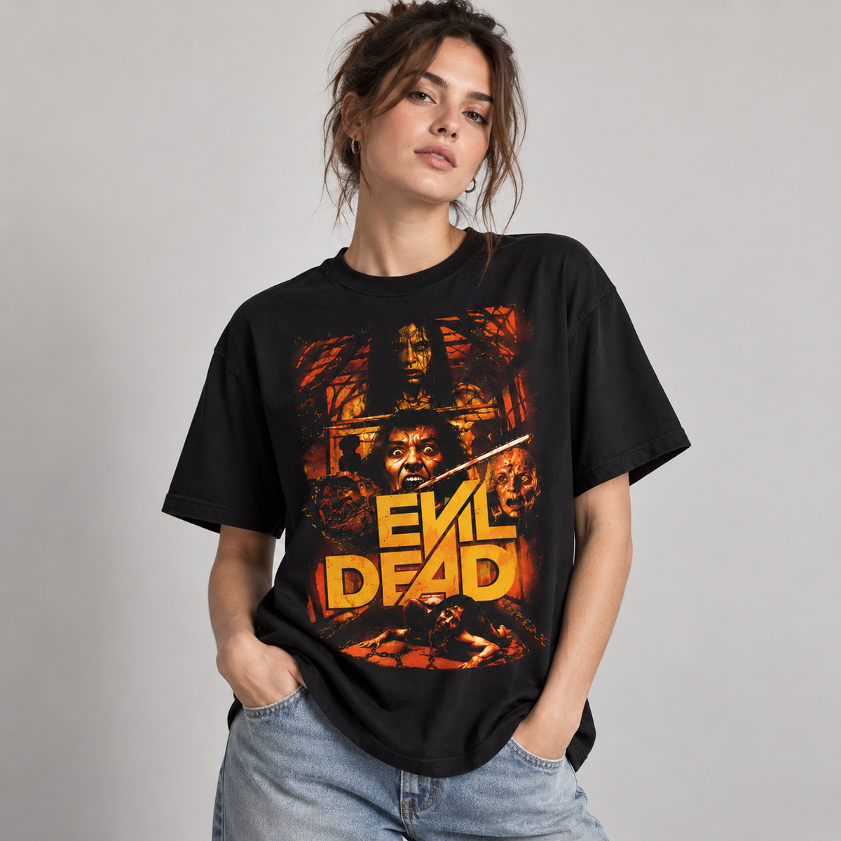 Evil Dead Halloween T-Shirt Horror Movie Graphic Tee