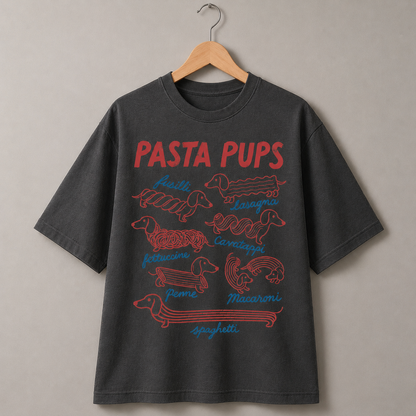 Dachshund Pasta Pups T-Shirt Funny Dog Lover Graphic