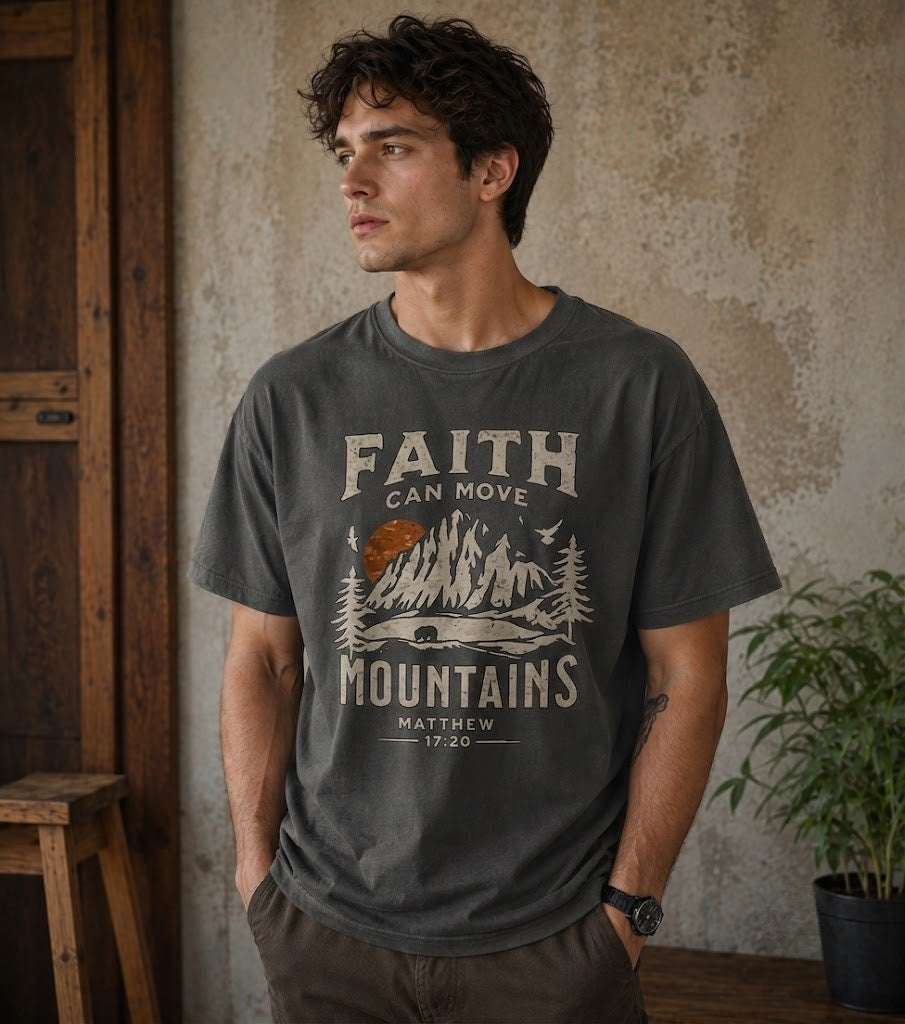 Faith Can Move Mountains Graphic T-Shirt
