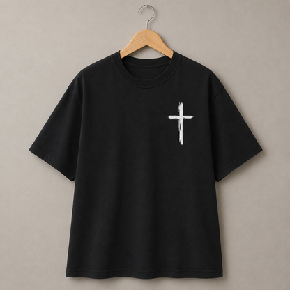 Cast All Your Cares Christian Graphic Tee 1 Peter 5:7 Faith T-Shirt