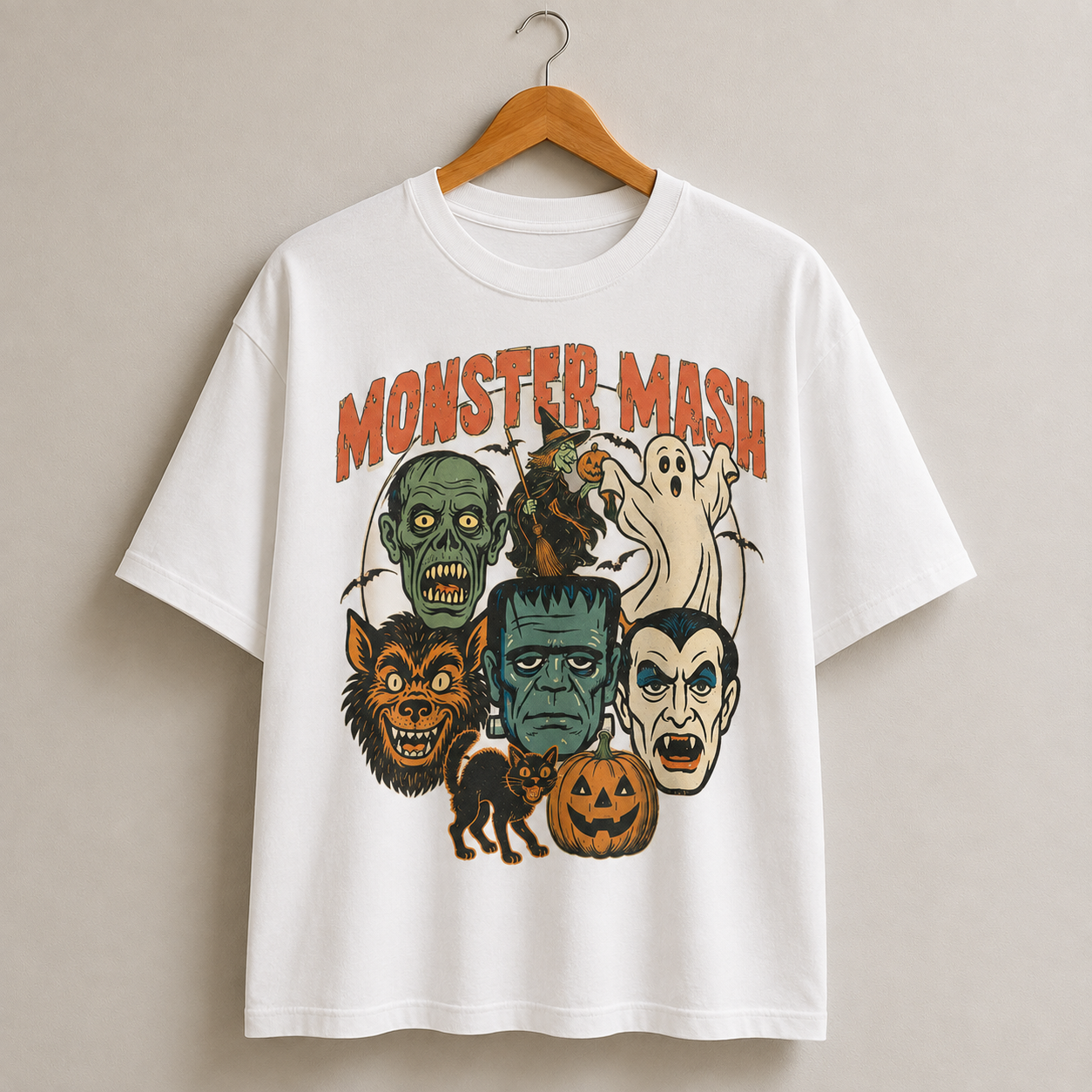 Retro Halloween Monster T-Shirt