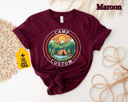 Camp Shirt, Family Camping T-Shirt, Camp Crew Tee, Friends Group Gift, Outdoor Adventure Top, Camping Family Trip, Nature Lover Gift