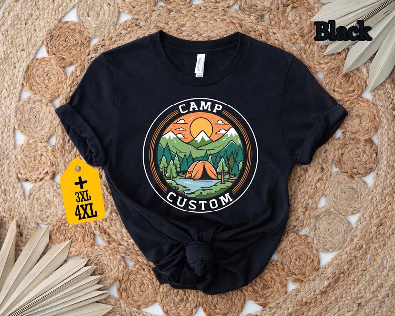 Camp Shirt, Family Camping T-Shirt, Camp Crew Tee, Friends Group Gift, Outdoor Adventure Top, Camping Family Trip, Nature Lover Gift