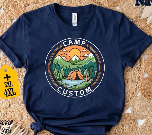 Camp Shirt, Family Camping T-Shirt, Camp Crew Tee, Friends Group Gift, Outdoor Adventure Top, Camping Family Trip, Nature Lover Gift