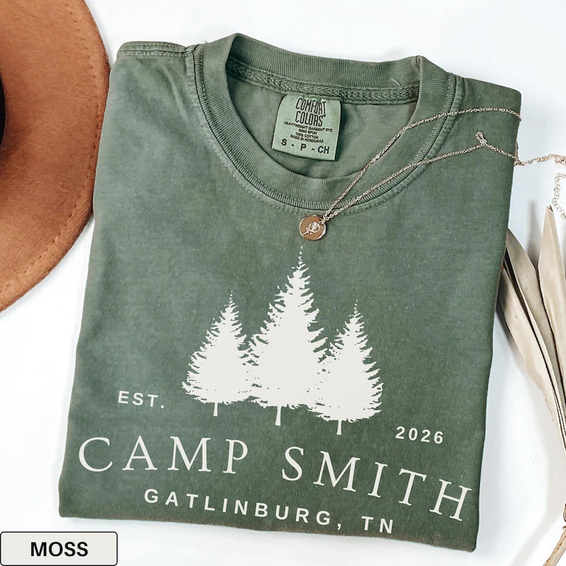 Family Camping Shirt Comfort Colors Custom Matching Camp Shirts Retro Camping T-shirt The Mountains Tshirts Camp Lovers Tee Adventure Shirts