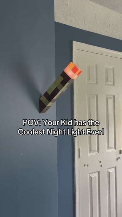 Pixel Brownstone Torch Light: USB Rechargeable Wall & Table Lamp