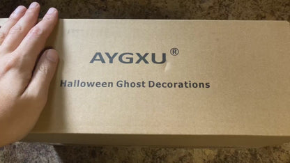 3PCS Lighted Hanging Ghost Halloween Decorations with Remote