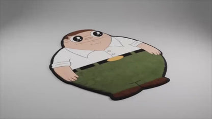 Cute Peter Griffin Funny Cartoon Meme Area Rug - Soft Fluffy Cartoon Floor Mat