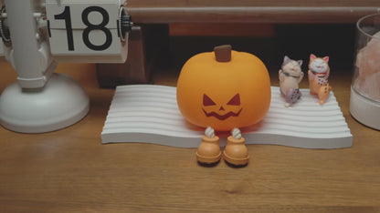 Cute Silicone Pumpkin Night Light: Dimmable LED Bedside Lamp for Kids