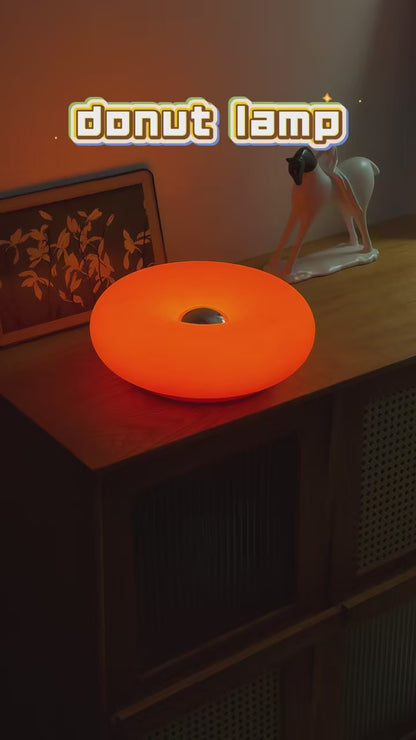 Bauhaus Donut Table Lamp - USB Ambient Night Light for Bedroom