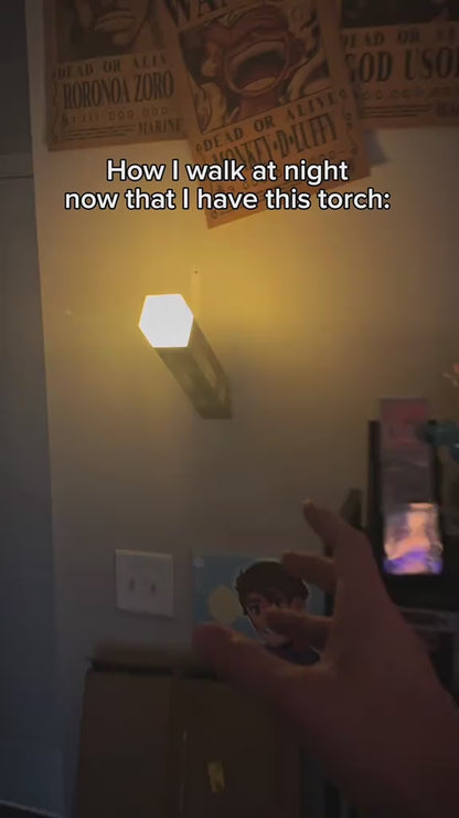 Pixel Brownstone Torch Light: USB Rechargeable Wall & Table Lamp