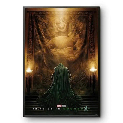 Avengers Doomsday 2026 Movie Poster - Doctor Doom Unframed Wall Art